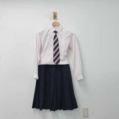 【中古】広島県 井口高等学校 女子制服 4点（ブレザー・シャツ・スカート）sf014681