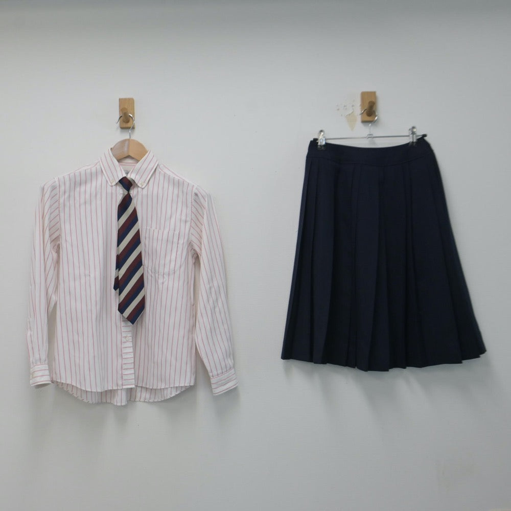 【中古】広島県 井口高等学校 女子制服 4点（ブレザー・シャツ・スカート）sf014681