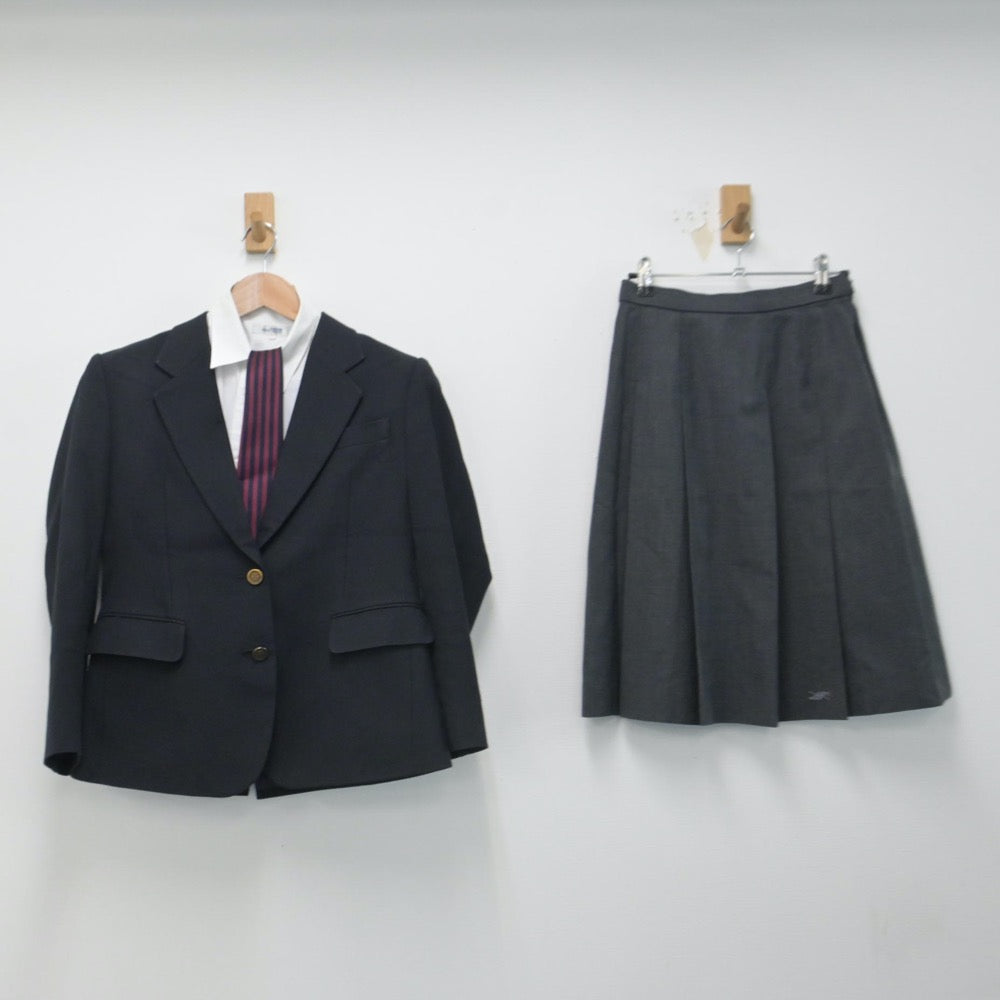 【中古】広島県 舟入高等学校 女子制服 4点（ブレザー・シャツ・スカート）sf014685