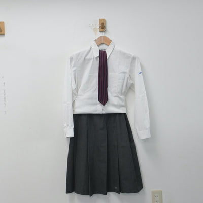 【中古】広島県 舟入高等学校 女子制服 4点（ブレザー・シャツ・スカート）sf014685