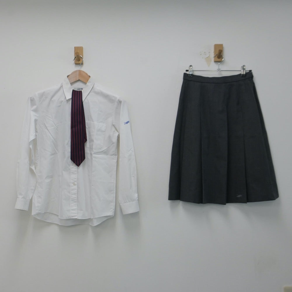 中古制服】広島県 舟入高等学校 女子制服 4点（ブレザー・シャツ