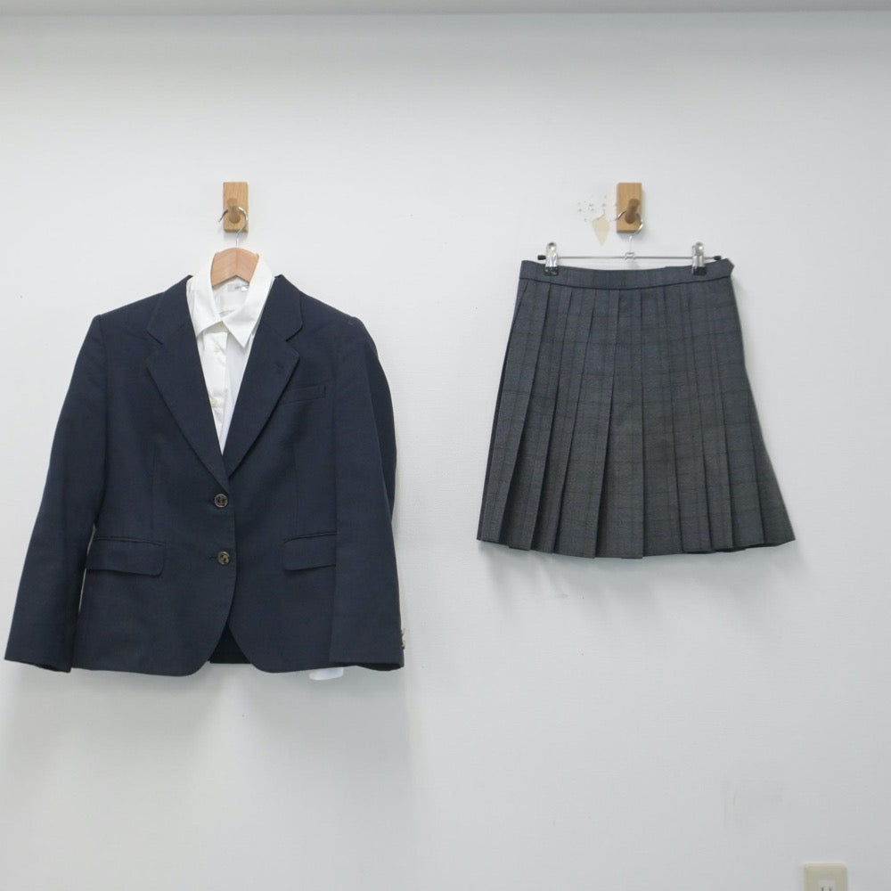 【中古】東京都 江北高等学校 女子制服 3点（ブレザー・シャツ・スカート）sf014688