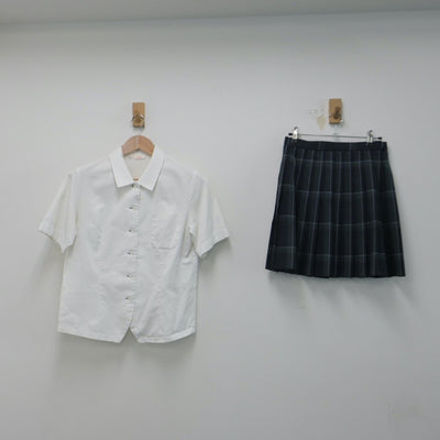 【中古】東京都 飛鳥高等学校 女子制服 3点（シャツ・スカート）sf014690