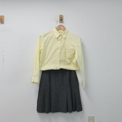 【中古】東京都 錦城高等学校 女子制服 4点（ブレザー・ベスト・シャツ・スカート）sf014691