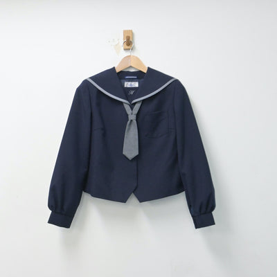 【中古】石川県 光野中学校 女子制服 2点（セーラー服）sf014700