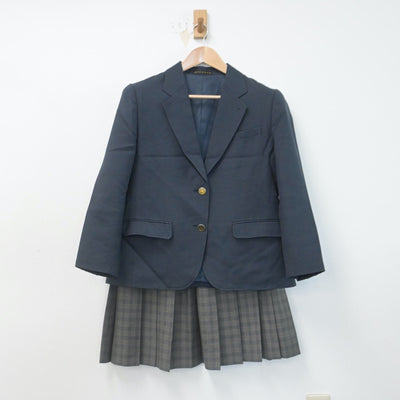 【中古】奈良県 西の京高等学校 女子制服 2点（ブレザー・スカート）sf014707