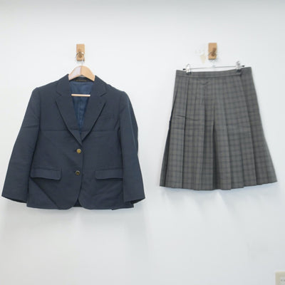 【中古】奈良県 西の京高等学校 女子制服 2点（ブレザー・スカート）sf014707