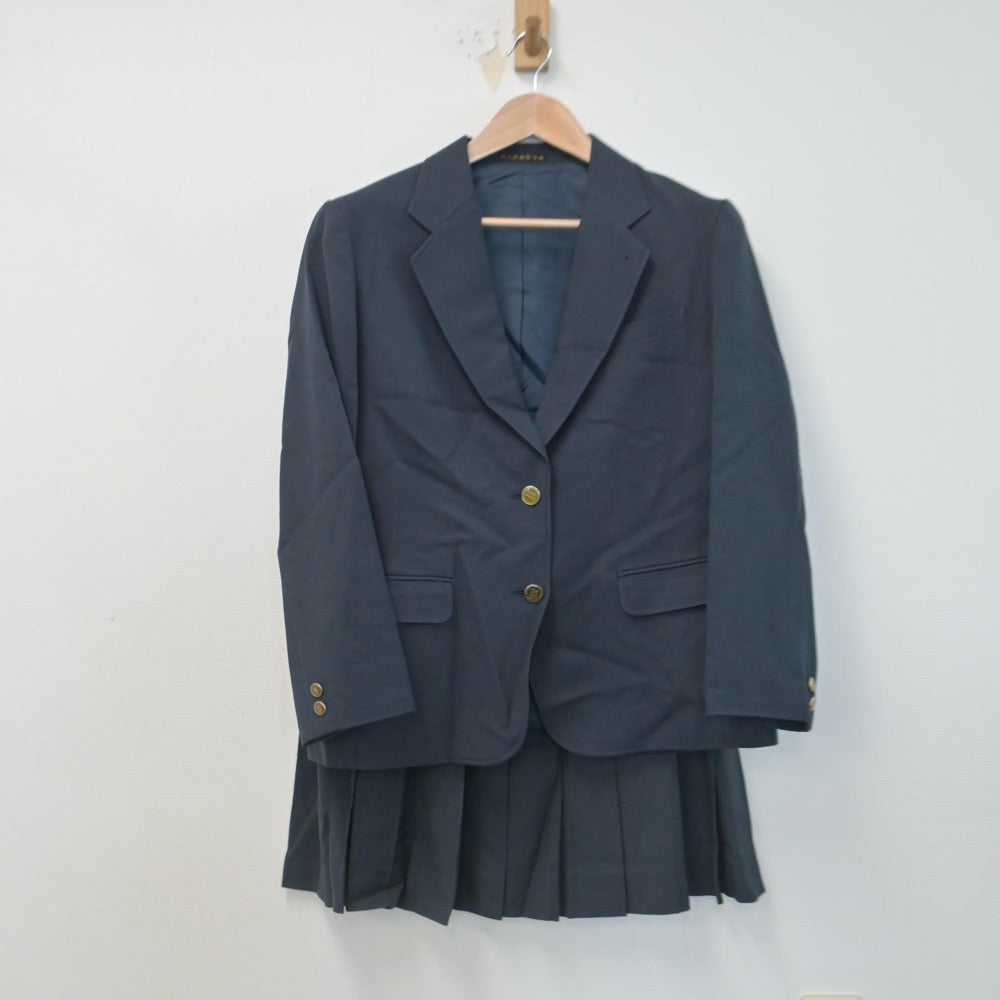 【中古】奈良県 西の京高等学校 女子制服 2点（ブレザー・スカート）sf014708