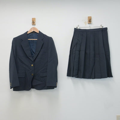 【中古】奈良県 西の京高等学校 女子制服 2点（ブレザー・スカート）sf014708