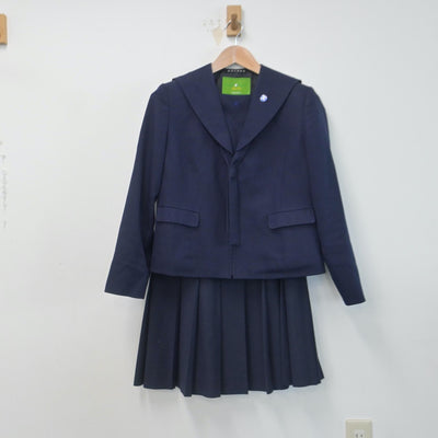 【中古】新潟県 江南高等学校 女子制服 4点（セーラー服・スカート・スカート）sf014710