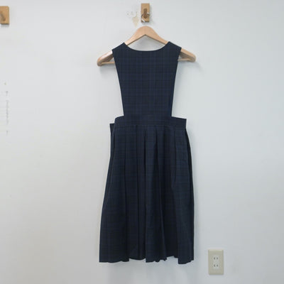 【中古】福岡県 城南中学校 女子制服 2点（ニット・ジャンパースカート）sf014711