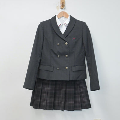 【中古】福島県 東稜高等学校 女子制服 4点（ブレザー・シャツ・ニット・スカート）sf014712