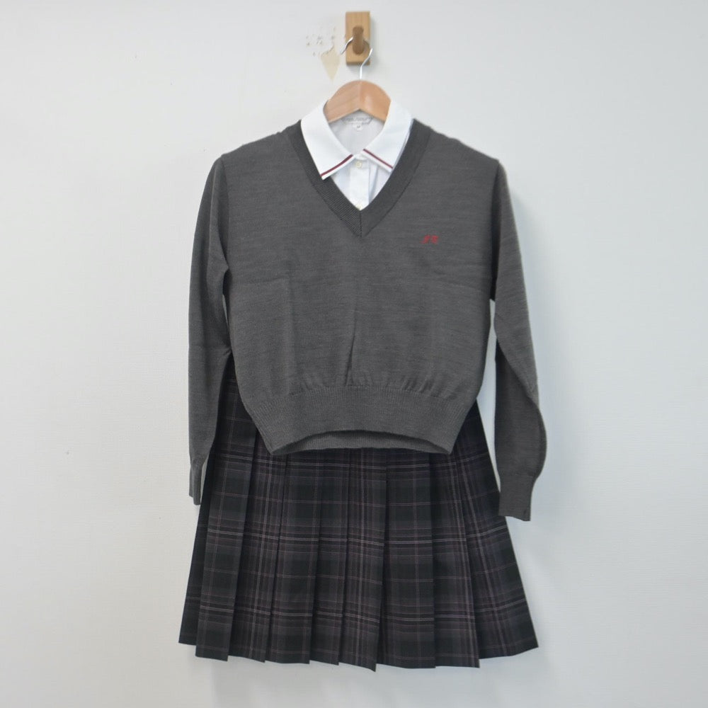 中古制服】福島県 東稜高等学校 女子制服 4点（ブレザー・シャツ・ニット・スカート）sf014712【リサイクル学生服】 | 中古制服通販パレイド