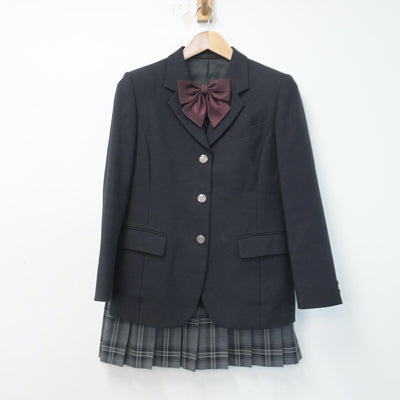 【中古】千葉県 日本大学習志野高等学校 女子制服 3点（ブレザー・スカート）sf014716