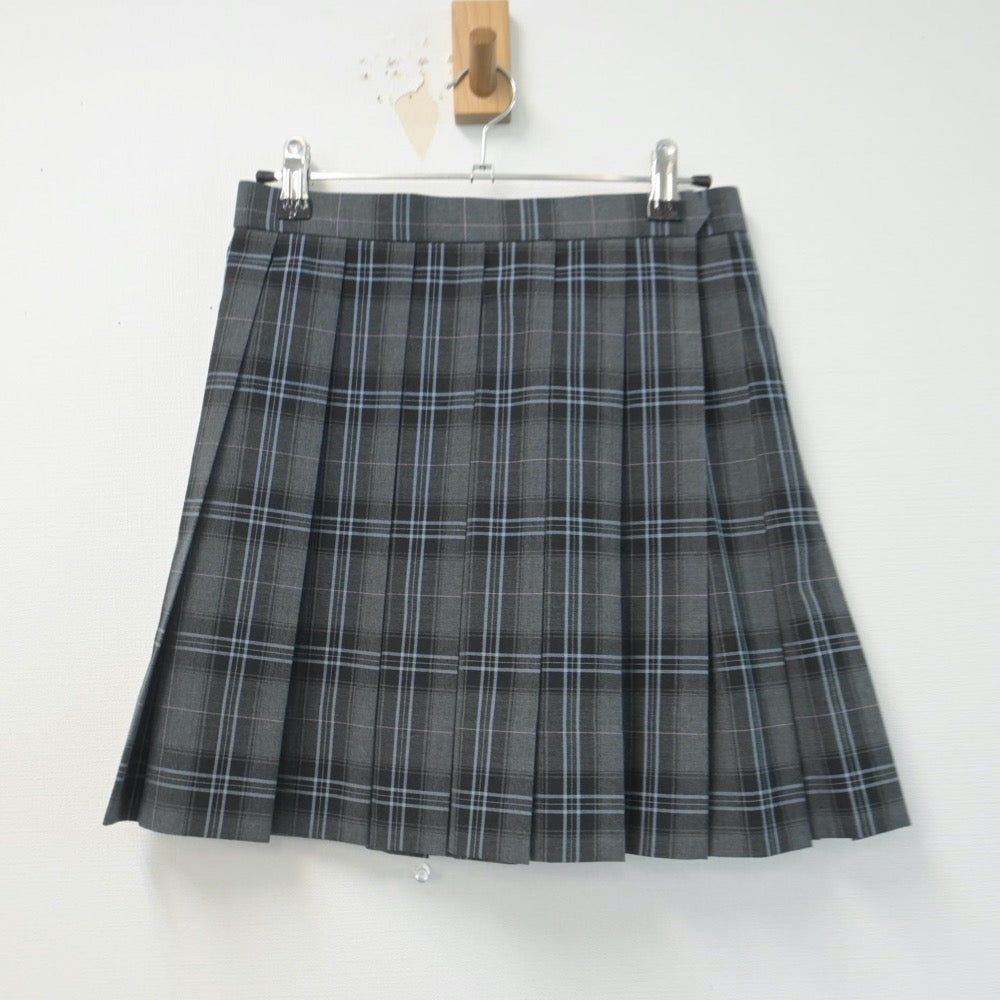 【中古】千葉県 日本大学習志野高等学校 女子制服 2点（ニットベスト・スカート）sf014717