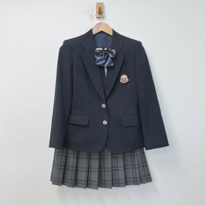 【中古】神奈川県 横浜創英中学校 女子制服 4点（ブレザー・スカート・スカート）sf014720