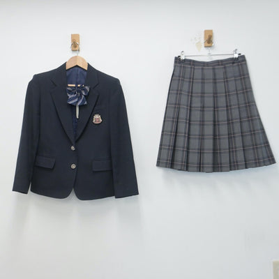 【中古】神奈川県 横浜創英中学校 女子制服 4点（ブレザー・スカート・スカート）sf014720