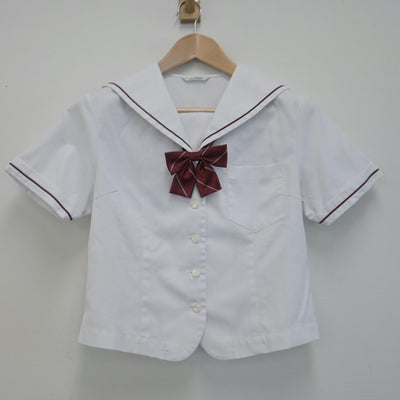 【中古】大阪府 早稲田摂陵高等学校 女子制服 4点（セーラー服・スカート）sf014723