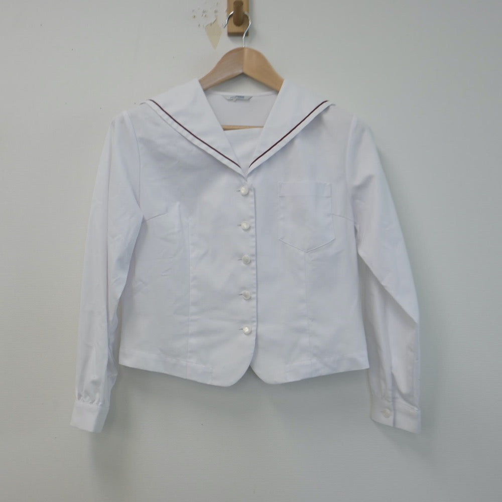 【中古】大阪府 早稲田摂陵高等学校 女子制服 3点（セーラー服）sf014724