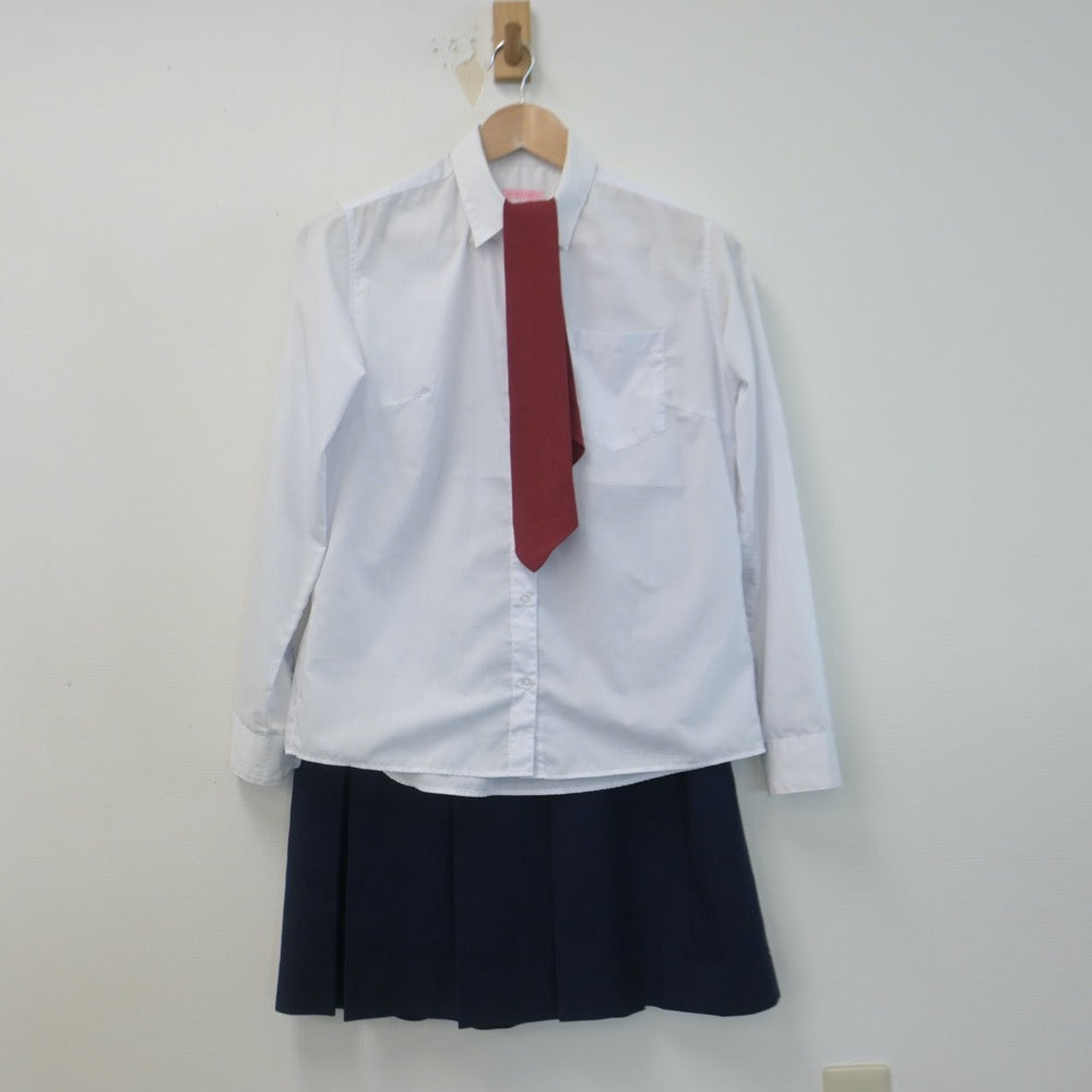 【中古】東京都 第四中学校 女子制服 5点（ブレザー・シャツ・ベスト・スカート）sf014726