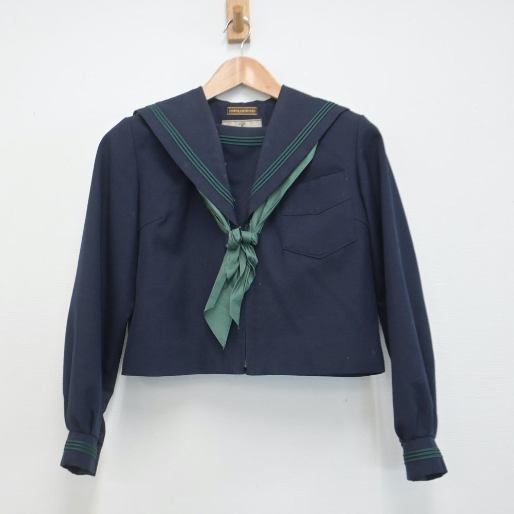 【中古】兵庫県 瓦木中学校 女子制服 3点（セーラー服・ジャンパースカート）sf014727