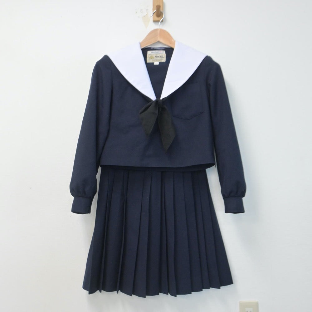 【中古】愛知県 豊正中学校 女子制服 3点（セーラー服・スカート）sf014736