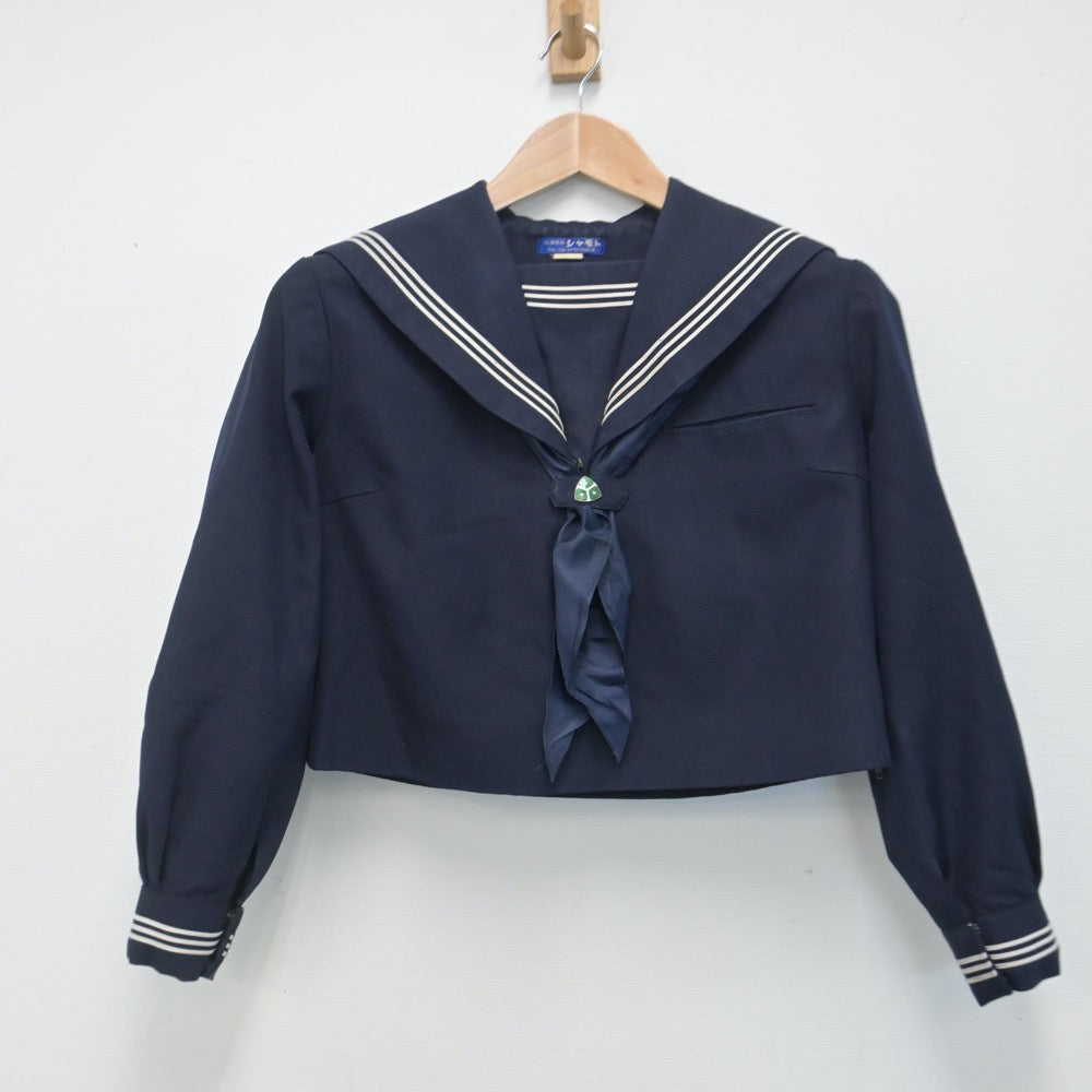 【中古】大阪府 金蘭会高等学校 女子制服 4点（セーラー服・スカート）sf014739