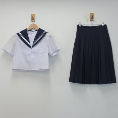 【中古】愛知県 豊正中学校 女子制服 3点（セーラー服・スカート）sf014740