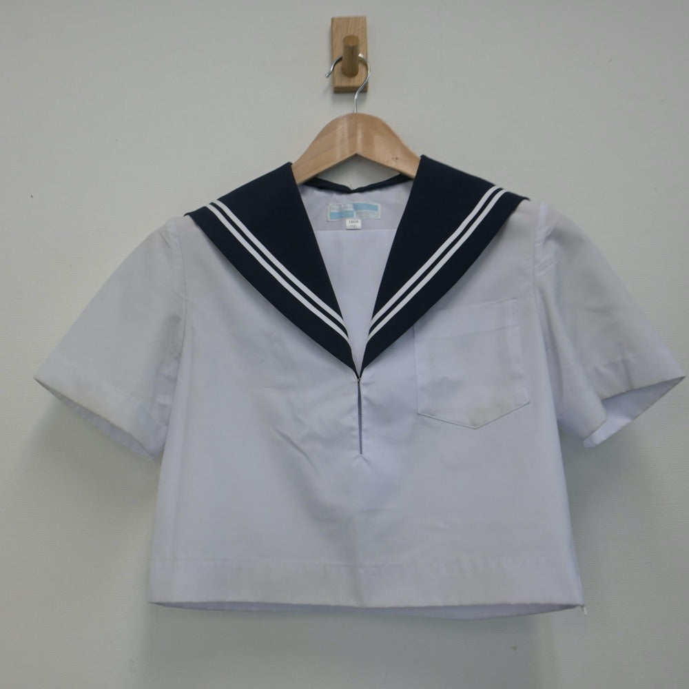 【中古】愛知県 豊正中学校 女子制服 3点（セーラー服・スカート）sf014740