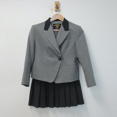 【中古】静岡県 日本大学三島高等学校 女子制服 3点（ブレザー・ベスト・スカート）sf014742