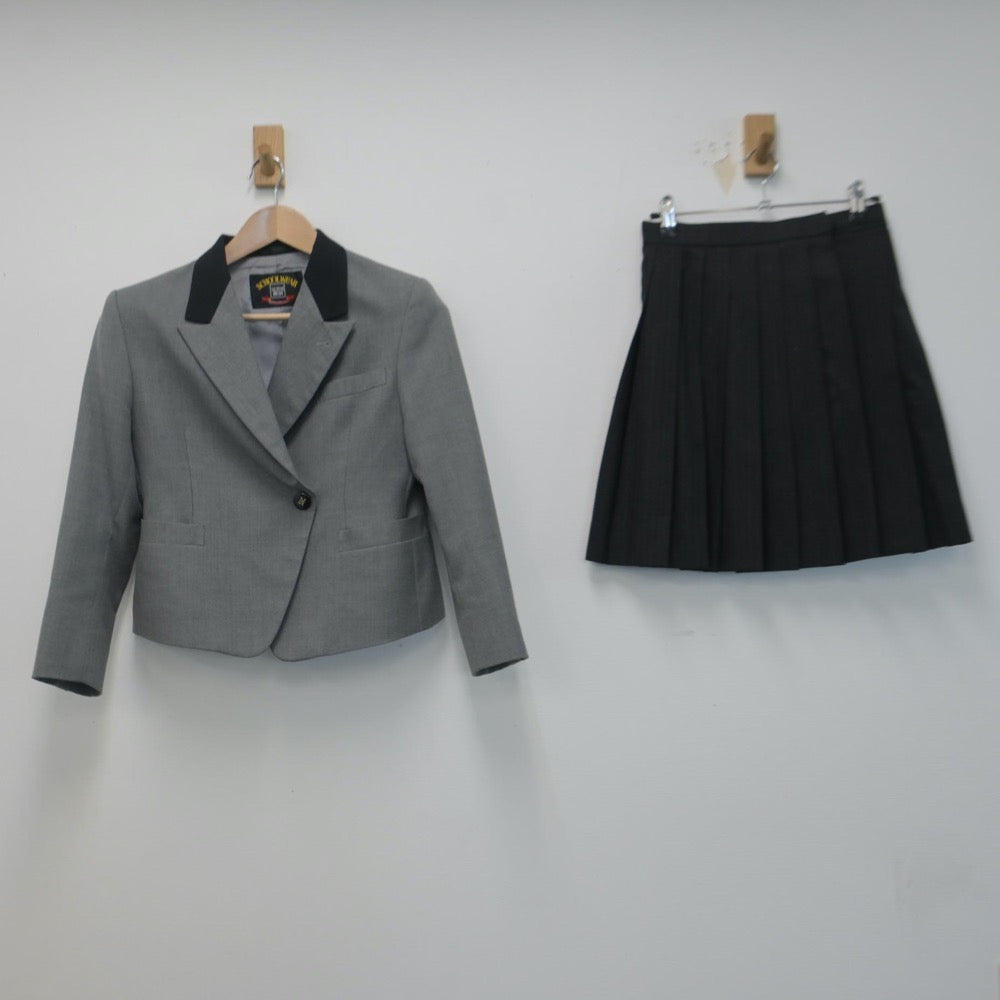 【中古】静岡県 日本大学三島高等学校 女子制服 3点（ブレザー・ベスト・スカート）sf014742