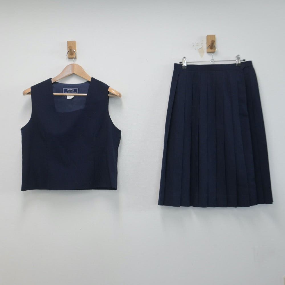 【中古】東京都 第七中学校 女子制服 3点（ブレザー・ベスト・スカート）sf014767