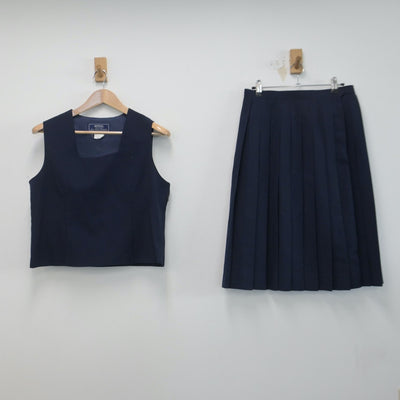 【中古】東京都 第七中学校 女子制服 3点（ブレザー・ベスト・スカート）sf014767