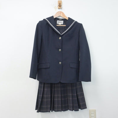 【中古】東京都 第七中学校 女子制服 2点（ブレザー・スカート）sf014771