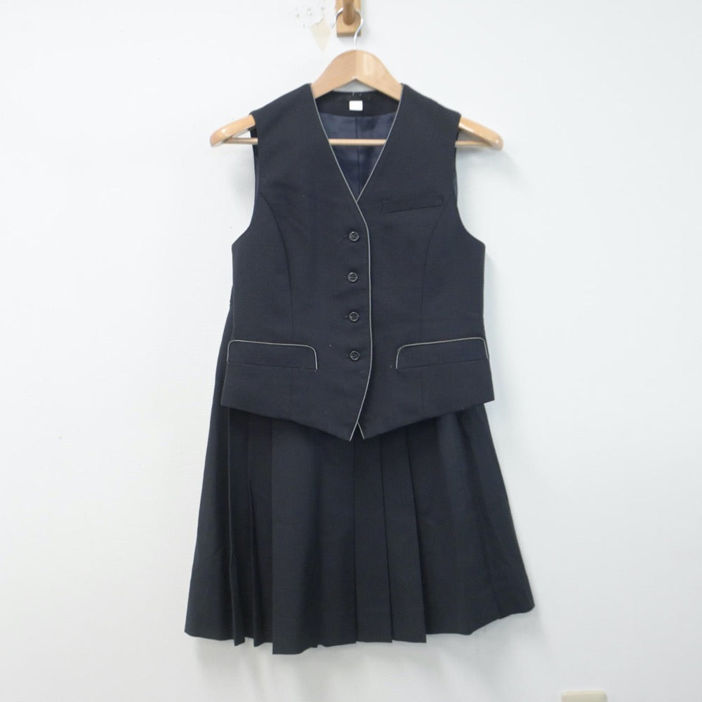 【中古】北海道 札幌藻岩高等学校 女子制服 5点（ブレザー・ベスト・スカート）sf014772