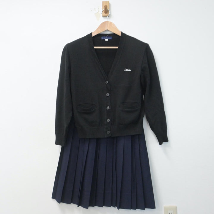 【中古】兵庫県 舞子高等学校 女子制服 4点（ブレザー・ニット・スカート）sf014781