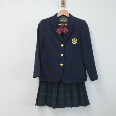 【中古】千葉県 東邦大学付属東邦中学校 女子制服 4点（ブレザー・ニット・スカート）sf014783