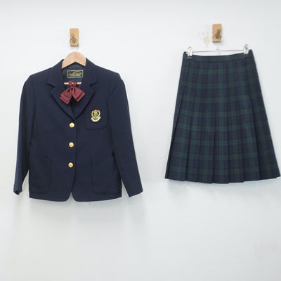 【中古】千葉県 東邦大学付属東邦中学校 女子制服 4点（ブレザー・ニット・スカート）sf014783