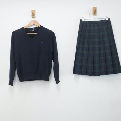 【中古】千葉県 東邦大学付属東邦中学校 女子制服 4点（ブレザー・ニット・スカート）sf014783