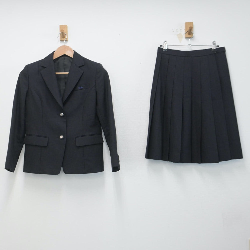 【中古】千葉県 東邦大学付属東邦高等学校 女子制服 4点（ブレザー・ニット・スカート）sf014786