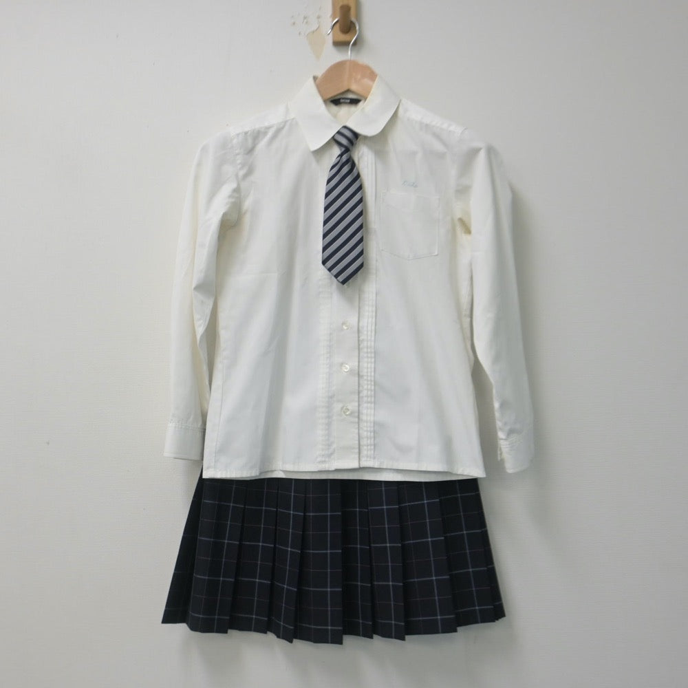 【中古】千葉県 東邦大学付属東邦高等学校 女子制服 3点（シャツ・スカート）sf014799