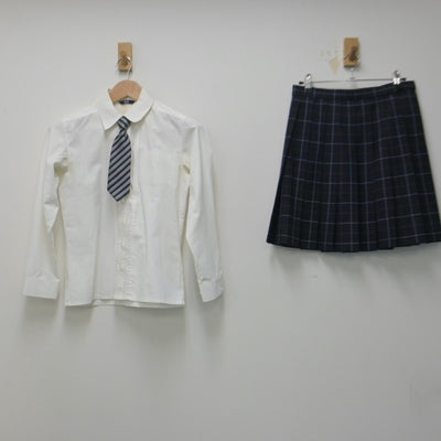 【中古】千葉県 東邦大学付属東邦高等学校 女子制服 3点（シャツ・スカート）sf014799