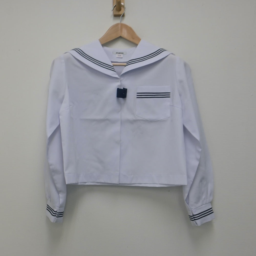 【中古】静岡県 与進中学校 女子制服 2点（セーラー服）sf014804