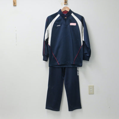 【中古】静岡県 与進中学校 女子制服 2点（ジャージ 上・ジャージ 下）sf014805