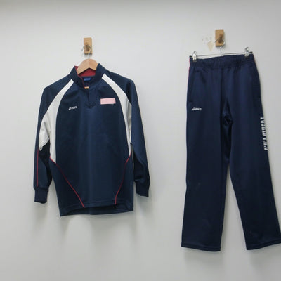 【中古】静岡県 与進中学校 女子制服 2点（ジャージ 上・ジャージ 下）sf014805