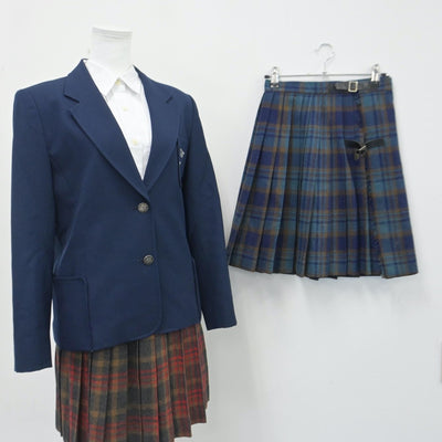 【中古】東京都 頌栄女子学院中学・高等学校 女子制服 4点（ブレザー・スカート・シャツ）sf014814