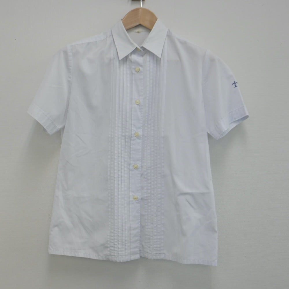 【中古】東京都 頌栄女子学院中学・高等学校 女子制服 2点（シャツ・スカート）sf014816