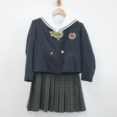 【中古】埼玉県 川口市立幸並中学校 女子制服 5点（ブレザー・セーラー服・スカート）sf014817