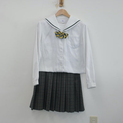 【中古】埼玉県 川口市立幸並中学校 女子制服 5点（ブレザー・セーラー服・スカート）sf014817