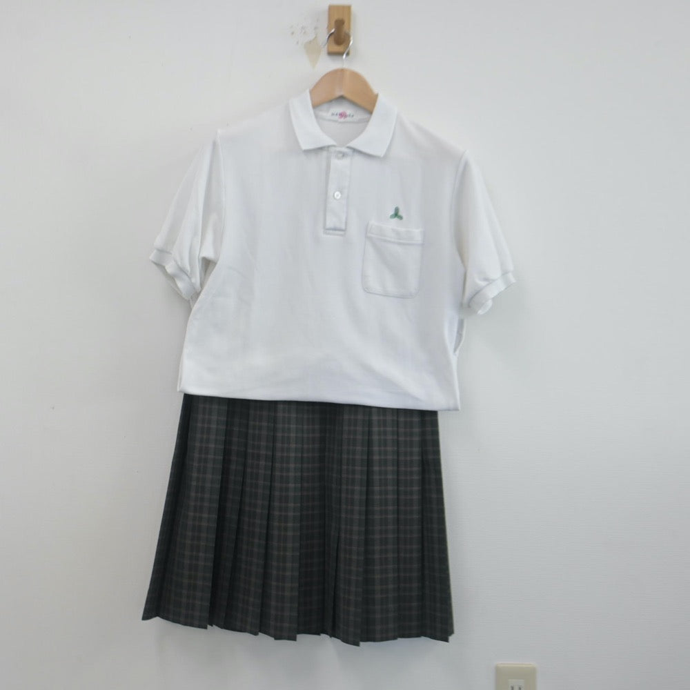 【中古】埼玉県 川口市立幸並中学校 女子制服 3点（シャツ・スカート）sf014818